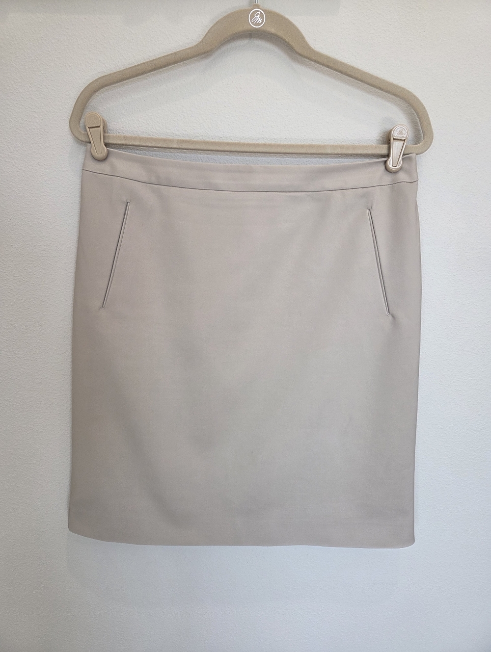 Halogen classic perfect Taupe Lined Stretch Pencil Skirt 12 P